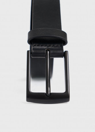 Faux leather belt Black