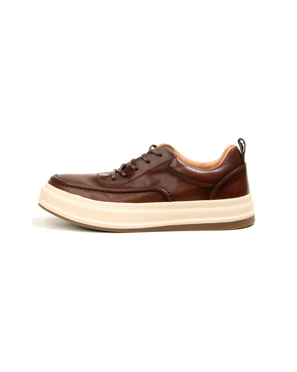 The Espresso Moc-Toe Leather Sneaker