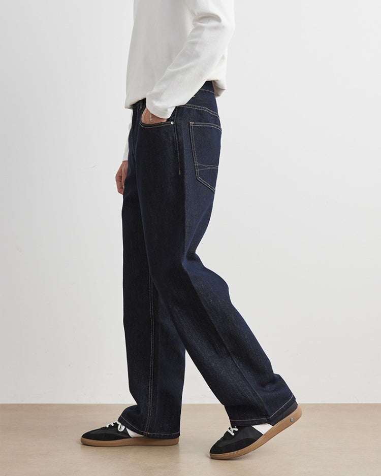 Dark Indigo Wide Leg Jeans