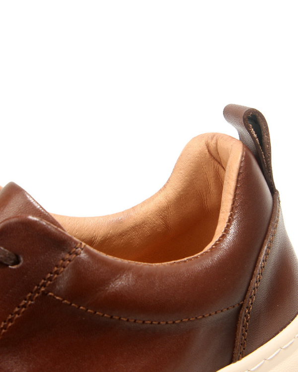 The Espresso Moc-Toe Leather Sneaker