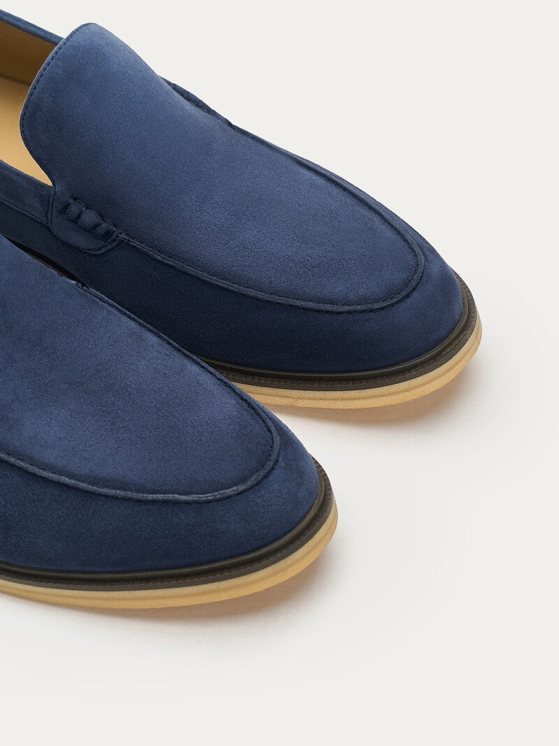 Navy Blue Suede loafers