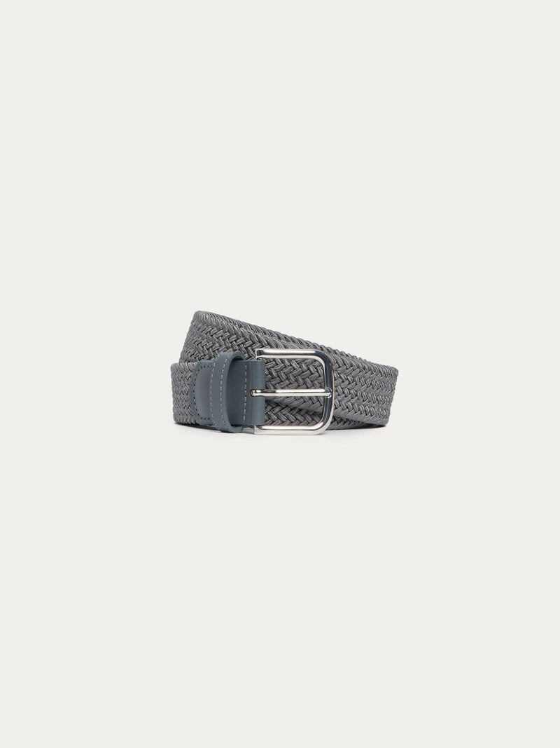 Braided belt Grey