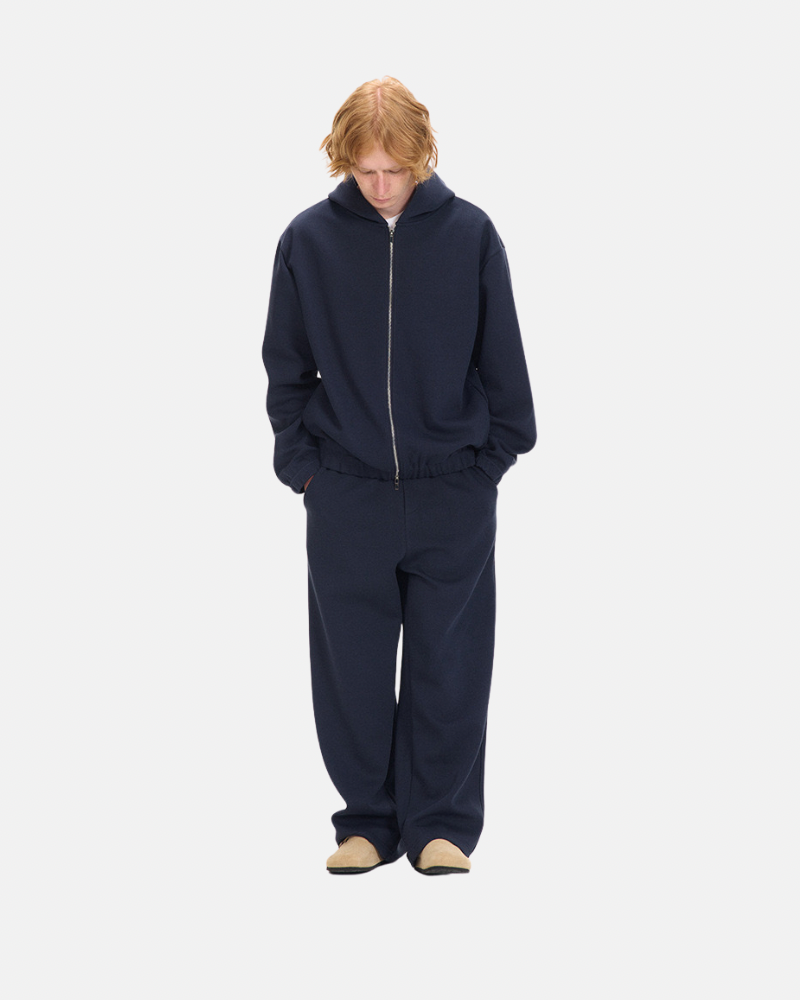 Zip‑Up Hoodie and Wide‑Leg Pants Set