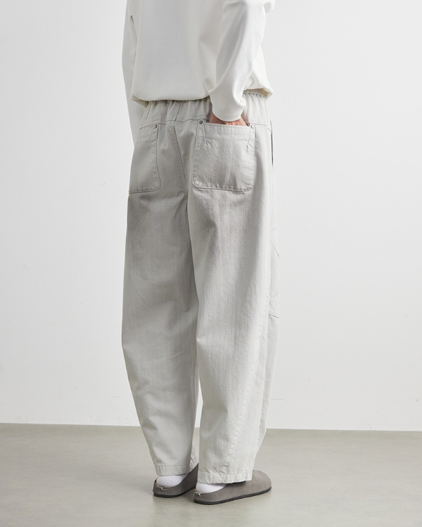Washed off Lounge Pants with Drawstrings