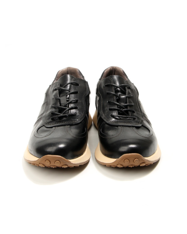 Obsidian Glide Leather Sneakers