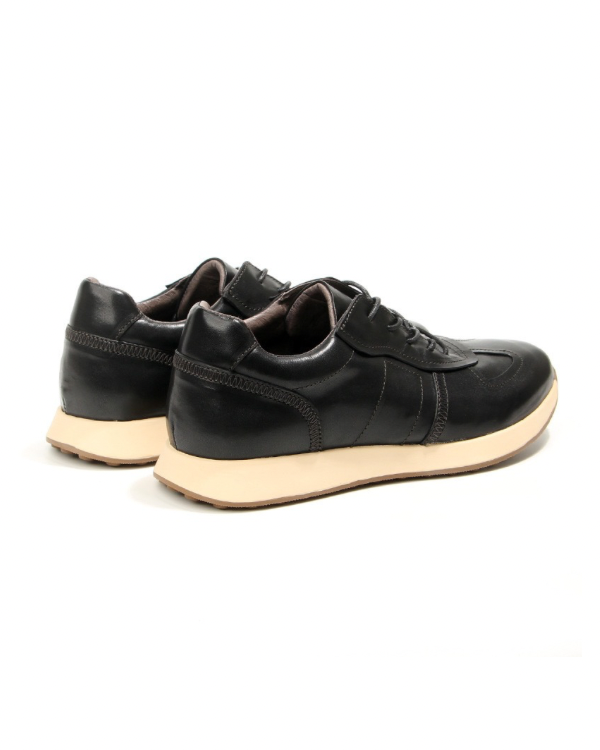 Obsidian Glide Leather Sneakers