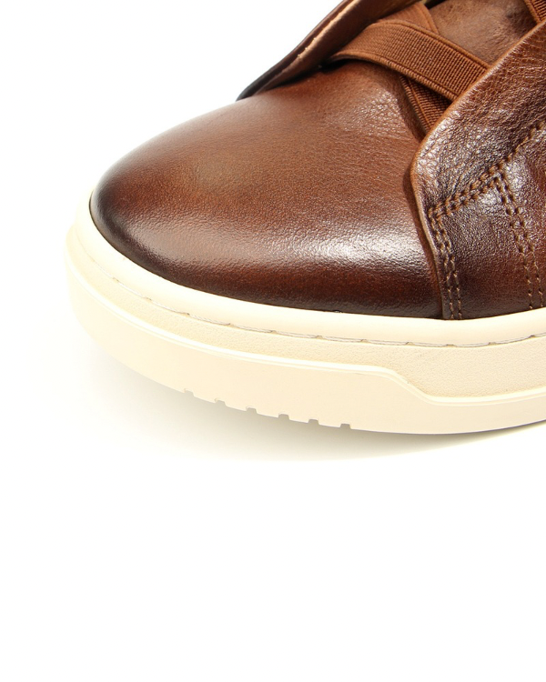 The Chestnut Vintage Laceless Leather Sneaker