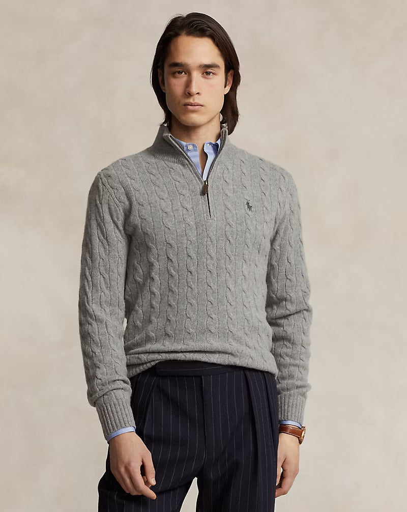 60% OFF | Polo Half Zip Sweater