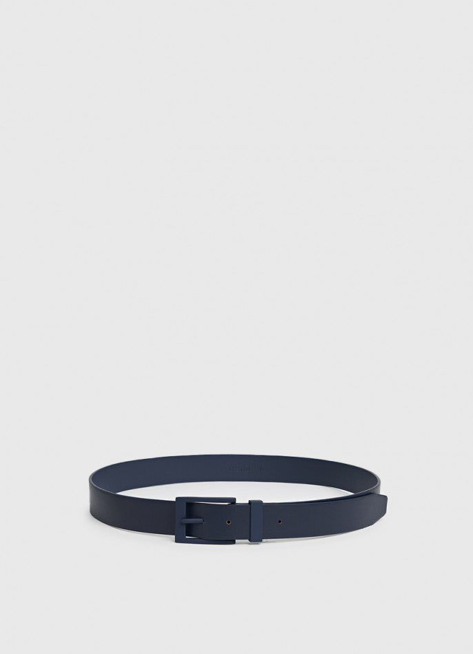Faux leather belt - blue
