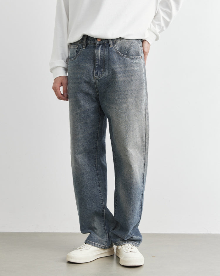 Essential Loose Fit Washed Denim Jeans 0.2