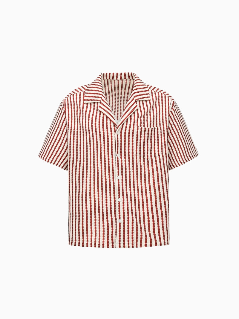 Short Sleeve Striped Resort Shirt