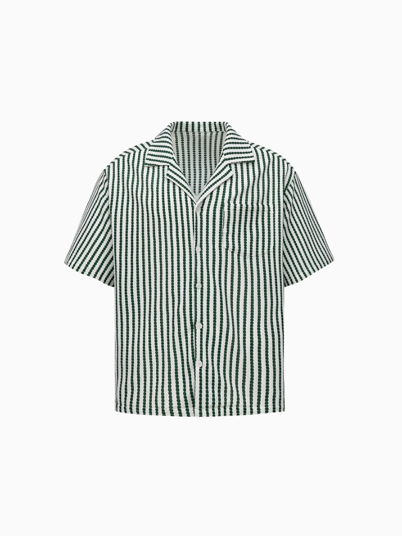 Short Sleeve Striped Resort Shirt