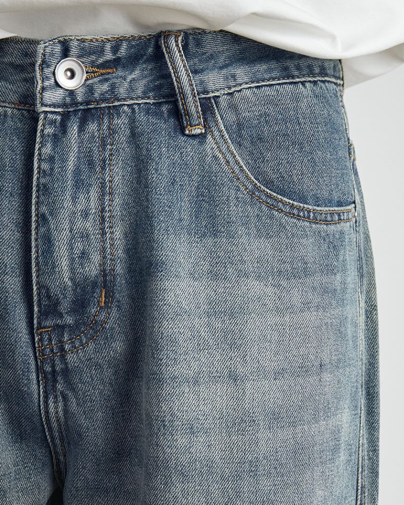 Classic Fade Straight-Leg Jeans