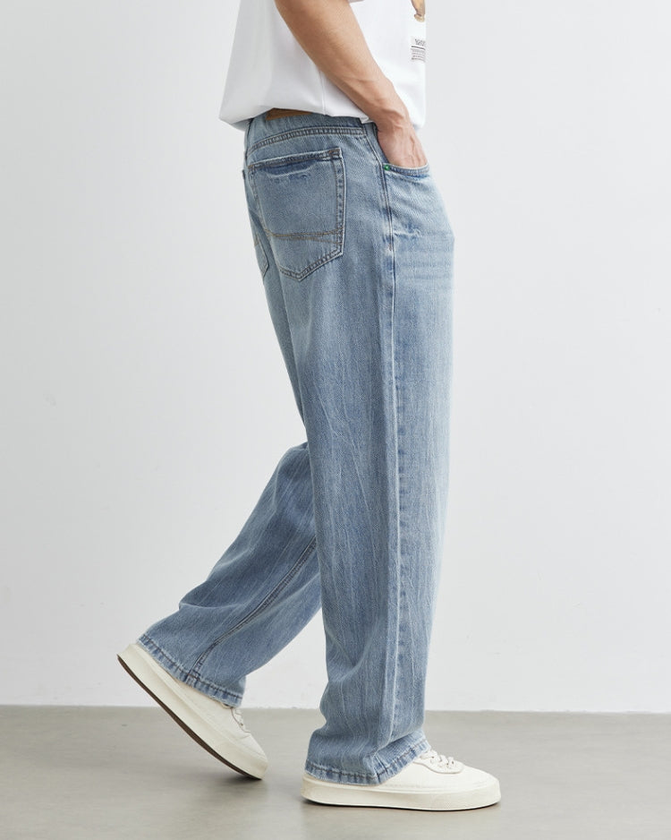 Faded Sky Straight-Leg Jeans