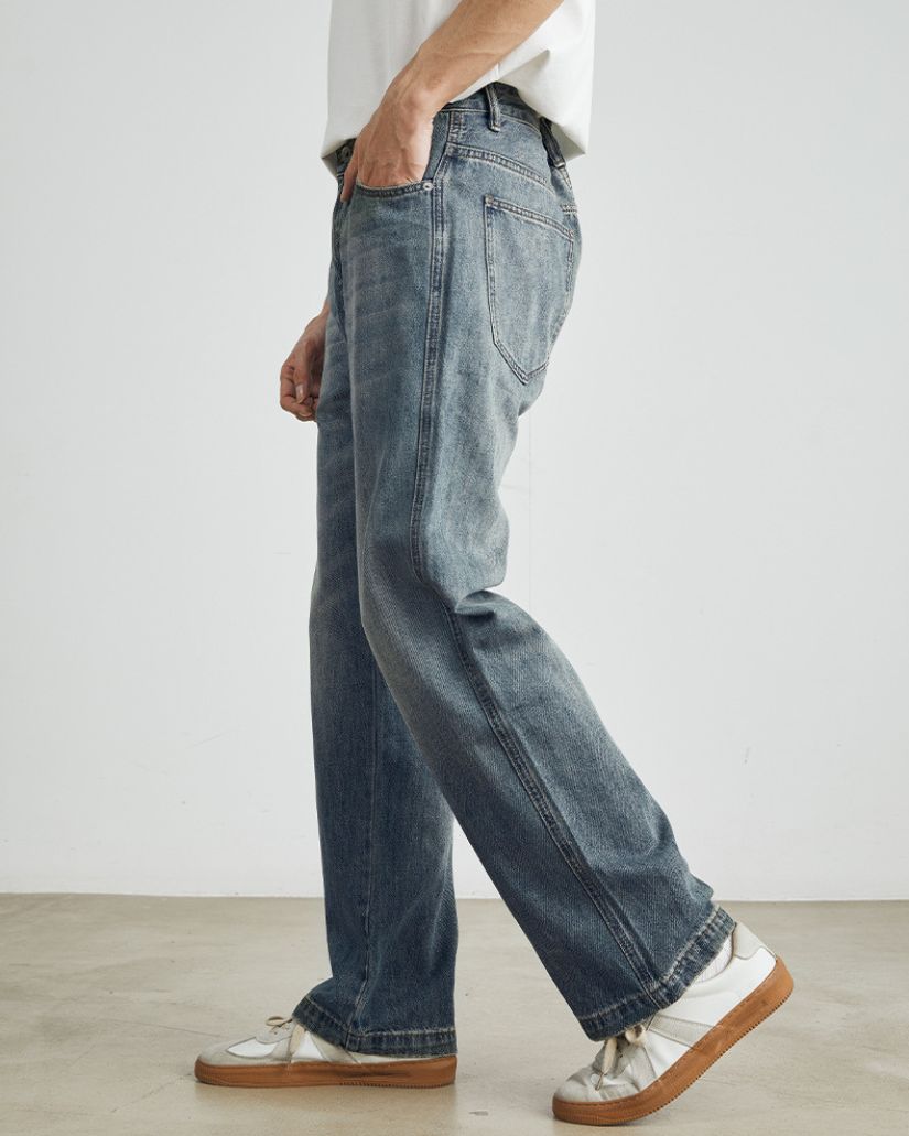 Classic Fade Straight-Leg Jeans