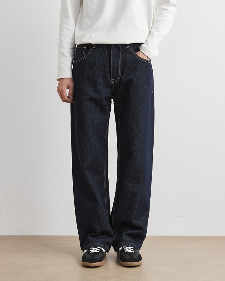 Dark Indigo Wide Leg Jeans