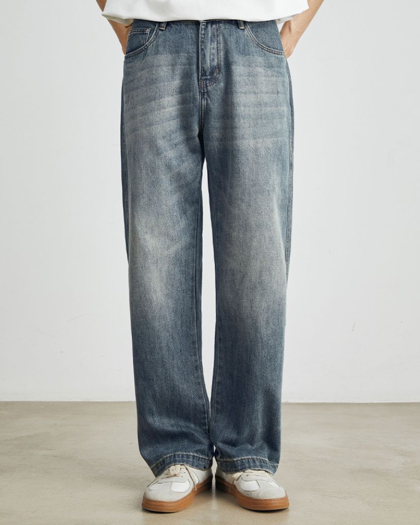 Classic Fade Straight-Leg Jeans