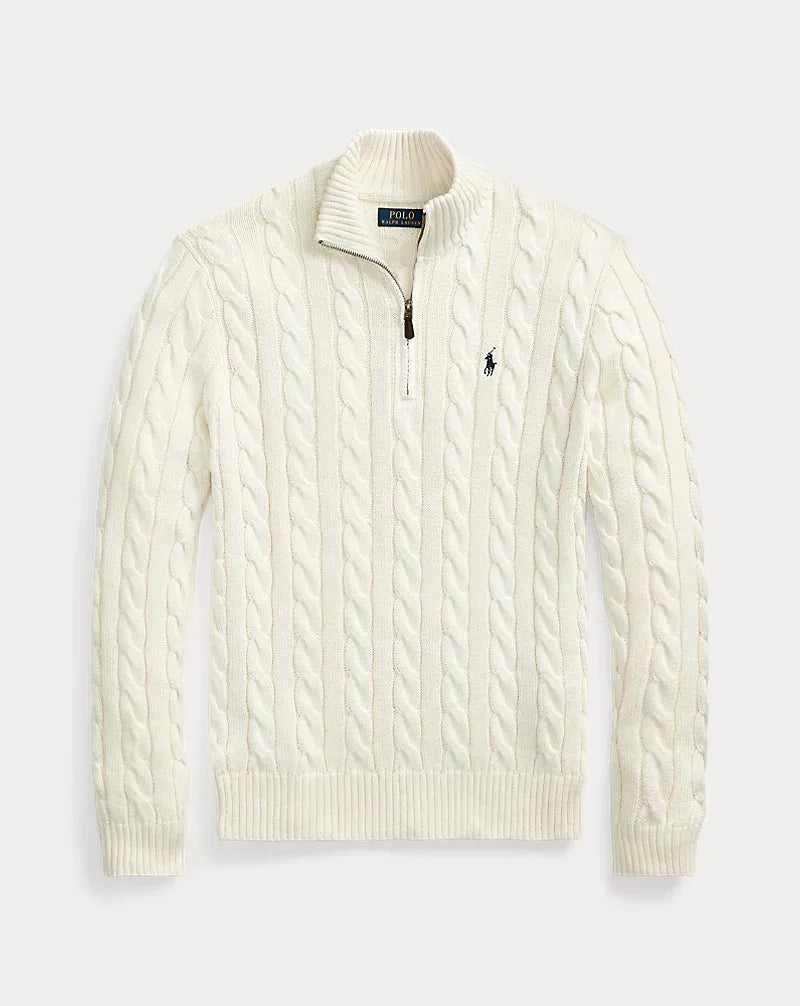 60% OFF | Polo Half Zip Sweater